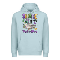 Blue Mist shake your tail feather mardi gras Premium Hoodie - MaliasSmallBusiness