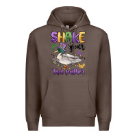 Coffee shake your tail feather mardi gras Premium Hoodie - MaliasSmallBusiness