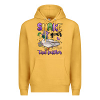 Mustard shake your tail feather mardi gras Premium Hoodie - MaliasSmallBusiness