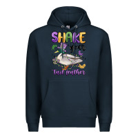 Navy shake your tail feather mardi gras Premium Hoodie - MaliasSmallBusiness