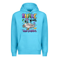 Ocean Blue shake your tail feather mardi gras Premium Hoodie - MaliasSmallBusiness