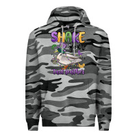 Slate Camo shake your tail feather mardi gras Premium Hoodie - MaliasSmallBusiness