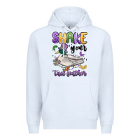 White shake your tail feather mardi gras Premium Hoodie - MaliasSmallBusiness