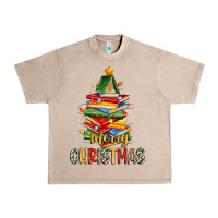French Oak book christmas tree merry christmas Urban Heavy Tee - Zillion Design Studio