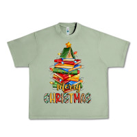 Oil Green book christmas tree merry christmas Urban Heavy Tee - Zillion Design Studio