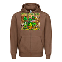 Chestnut St. Patrick's Day gnomies truck tumbler Zipper Hoodie - Neo Western
