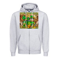 Heather Grey St. Patrick's Day gnomies truck tumbler Zipper Hoodie - Neo Western