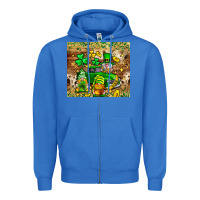 True Royal St. Patrick's Day gnomies truck tumbler Zipper Hoodie - Neo Western