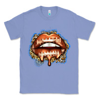 Colony Blue american football lips Classic Tee - Zillion Design Studio