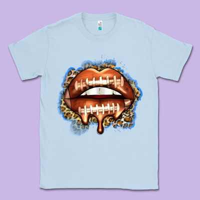 American Football Lips Classic Tee Designed By Zillion Design Studio