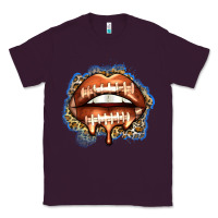 Plum american football lips Classic Tee - Zillion Design Studio