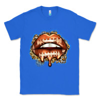 True Royal american football lips Classic Tee - Zillion Design Studio