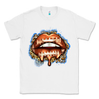 White american football lips Classic Tee - Zillion Design Studio