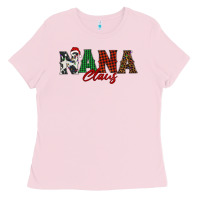 Bubblegum Pink nana claus Ladies Tee - BarkalooDesign