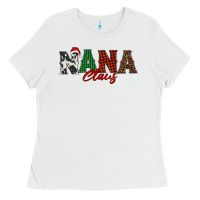 White nana claus Ladies Tee - BarkalooDesign