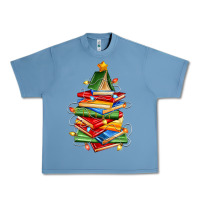 Pebble Blue book christmas tree Urban Heavy Tee - Zillion Design Studio