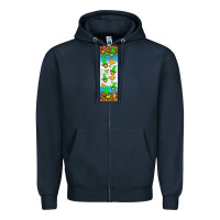 Navy tennis penwraps Zipper Hoodie - HRA Design Shop