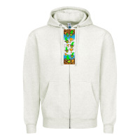 Oatmeal Heather tennis penwraps Zipper Hoodie - HRA Design Shop