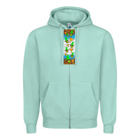 Seafoam tennis penwraps Zipper Hoodie - HRA Design Shop