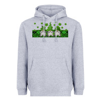 Heather Grey st patricks gnomes Heavyweight Hoodie - Jasminsmagicworld
