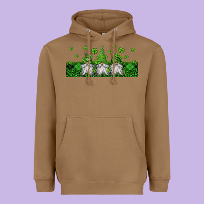 St Patricks Gnomes Heavyweight Hoodie Designed By Jasminsmagicworld