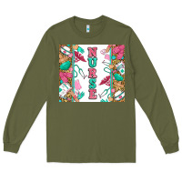 Army Green nurse Long Sleeve Tee - Zillion Design Studio