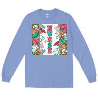 Colony Blue nurse Long Sleeve Tee - Zillion Design Studio