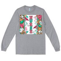 Heather Grey nurse Long Sleeve Tee - Zillion Design Studio