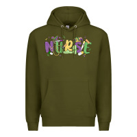 Army Green nurse mardi gras Premium Hoodie - MaliasSmallBusiness