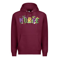 Burgundy nurse mardi gras Premium Hoodie - MaliasSmallBusiness