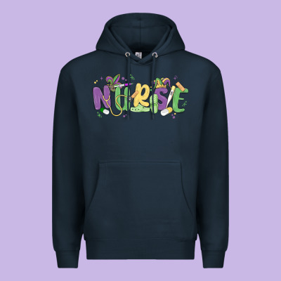 Nurse Mardi Gras Premium Hoodie Designed By Maliassmallbusiness