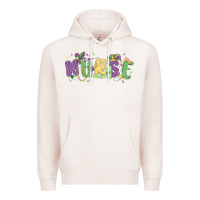 Pale Pink nurse mardi gras Premium Hoodie - MaliasSmallBusiness