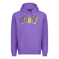 Purple nurse mardi gras Premium Hoodie - MaliasSmallBusiness