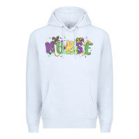 White nurse mardi gras Premium Hoodie - MaliasSmallBusiness