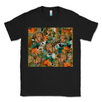 Black fall cowhide highland cow tumbler Classic Tee - RanaPortraitStore