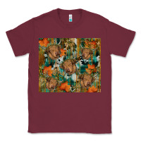 Burgundy fall cowhide highland cow tumbler Classic Tee - RanaPortraitStore