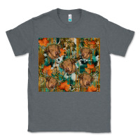 Charcoal Heather fall cowhide highland cow tumbler Classic Tee - RanaPortraitStore