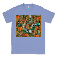 Colony Blue fall cowhide highland cow tumbler Classic Tee - RanaPortraitStore
