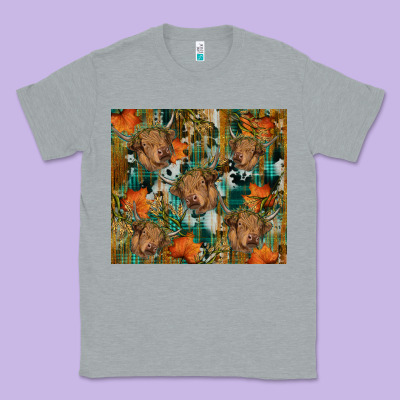 Fall Cowhide Highland Cow Tumbler Classic Tee Designed By Ranaportraitstore