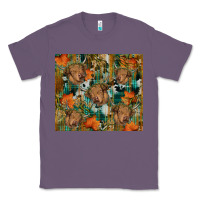 Lavender fall cowhide highland cow tumbler Classic Tee - RanaPortraitStore