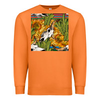 Carrot western bull skull seamless pattern Premium Sweatshirt - BundleAndBundleShop
