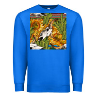 True Royal western bull skull seamless pattern Premium Sweatshirt - BundleAndBundleShop