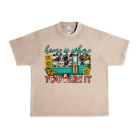 French Oak home is where  you park it Urban Heavy Tee - texasbilliewilder