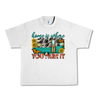 Lunar Rock home is where  you park it Urban Heavy Tee - texasbilliewilder