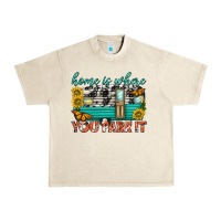 Sandshell home is where  you park it Urban Heavy Tee - texasbilliewilder