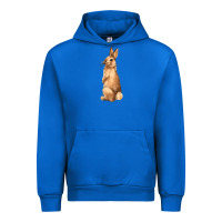 Cobalt Bunny Urban Hoodie - NancyCooperArtShop