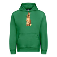 Emerald Bunny Urban Hoodie - NancyCooperArtShop