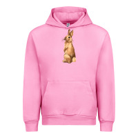 Fuchsia Pink Bunny Urban Hoodie - NancyCooperArtShop