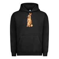 Pigment Black Bunny Urban Hoodie - NancyCooperArtShop