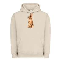 Pigment French Oak Bunny Urban Hoodie - NancyCooperArtShop